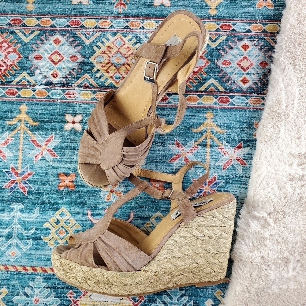 Steve madden marvilis brown strap heel 9.5M